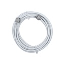 Cable coaxial RG6 4M N macho a N macho blanco